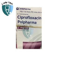 Ciprofloxacin Polpharma 2mg/ml (200ml) - Thuốc điều trị nhiễm khuẩn