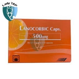 Lanocorbic Caps 500mg Pymepharco - Tăng hệ thống miễn dịch cơ thể