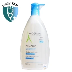 A-Derma Primalba Cleansing Gel 2 In 1 500ml Aderma - Giúp làm sạch da