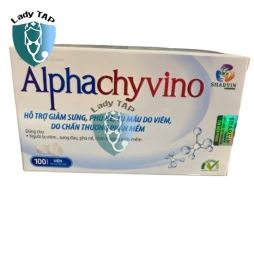 Alphachyvino Hebitech - Hỗ trợ làm giảm sưng, phù nề
