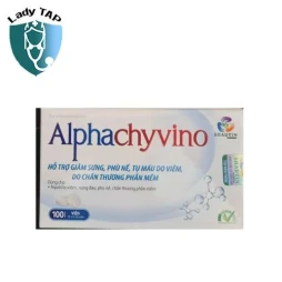 Alphachyvino Hebitech - Hỗ trợ làm giảm sưng, phù nề
