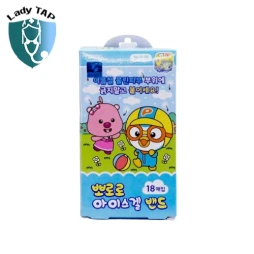 Băng keo cá nhân Pororo Ice Gel Band (18 miếng) Young Chemical Vina - Bảo vệ vết thương hiệu quả