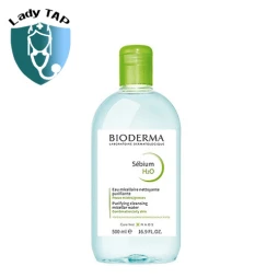 Bioderma Sebium H2O 500ml - Nước tẩy trang dành cho da dầu mụn của Pháp