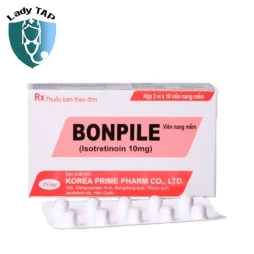 Bonpile 10mg (Isotretinoin) Korea Prime Pharma - Điều trị mụn trứng cá không đáp ứng với các biện pháp điều trị trước đó