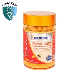 Boomerang Royal Jelly and Collagen (120 viên) - Viên uống sữa ong chúa đa tác dụng
