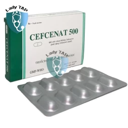 Cefcenat 500 Tipharco - Thuốc điều trị các bệnh nhiễm khuẩn