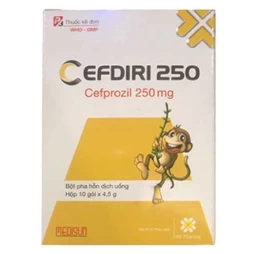 Cefdiri 250 Medisun - Thuốc điều trị nhiễm trùng nhẹ tới trung bình