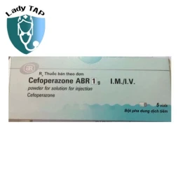 Cefoperazone ABR 1g Balkanpharma - Điều trị nhiễm khuẩn