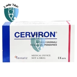 Cerviron - Viên đặt âm đạo ngừa viêm nhiễm, khí hư của Italia