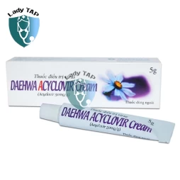 Daehwa Acyclovir Cream 5g - Điều trị nhiễm virus herpes simplex da