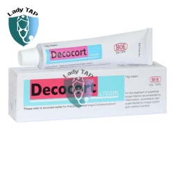 Decocort Cream 15g Hoe - Điều trị nhiễm vi nấm trên da