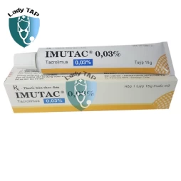 Imutac 0.03% 15g Laboratorios Recalcine - Thuốc mỡ điều trị viêm da hiệu quả