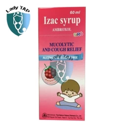 Izac Syrup Chai 60ml Nakorn Patana - Thuốc tiêu nhầy đường hô hấp