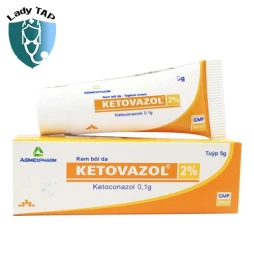 Ketovazol 2% 5g Agimexpharm - Thuốc bôi ngoài trị viêm da