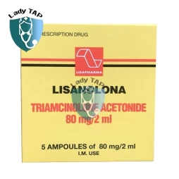 Lisanolona 80mg/2ml Lisapharma - Dung dịch tiêm điều trị viêm khớp