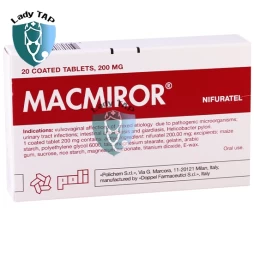 Macmiror - Viên đặt điều trị nhiễm khuẩn âm đạo hiệu quả của Ý