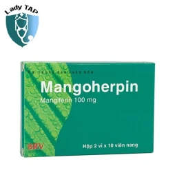 Mangoherpin 100mg BV Pharma - Giảm tình trạng nhiễm Herpes, bệnh thủy đậu
