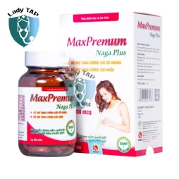 MaxPremum Naga Plus Vesta - Bổ sung sắt, DHA, acid folic, một số vitamin cho phụ nữ đang mang thai
