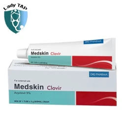 Medskin Clovir Dược Hậu Giang - Điều trị nhiễm trùng Herpes simplex trên da