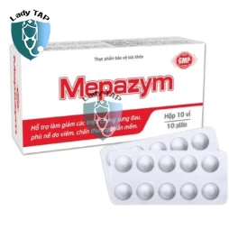 Mepazym Viheco - Giúp giảm sưng, giảm đau họng
