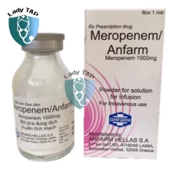 Meropenem Anfarm 1g - Điều trị các triệu chứng nhiễm trùng