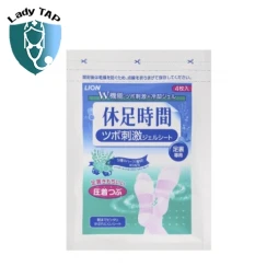 Miếng dán Lion Kyusoku Jikan Cooling (2 miếng) Nitto Medic - Dán thư giãn cơ hiệu quả