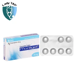 Montiget 4mg (viên nhai) Getz Pharma - Thuốc dạng viên nhai trị hen suyễn