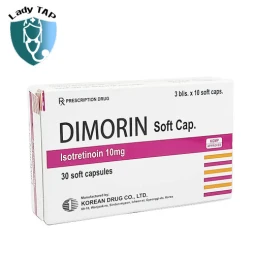 Dimorin 10mg Korean Drug Co - Giúp điều trị mụn trứng cá nặng có nguy cơ để lại sẹo vĩnh viễn