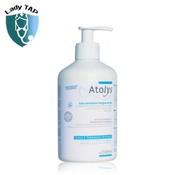 Nhũ tương dưỡng ẩm Atolys Soin Emollient Longue Durée 200ml Lysaskin - Nhũ tương làm dịu da bị viêm cơ địa