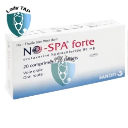 NO-SPA forte 80mg - Thuốc điều trị co thắt cơ trơn của Sanofi