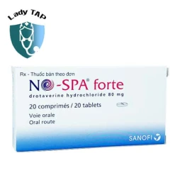 NO-SPA forte 80mg - Thuốc điều trị co thắt cơ trơn của Sanofi