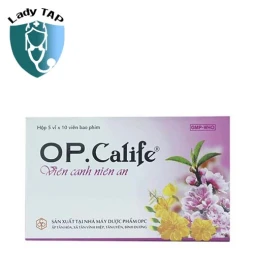 Op.calife OPC - Hỗ trợ làm giảm bốc hỏa, hoa mắt chóng mặt