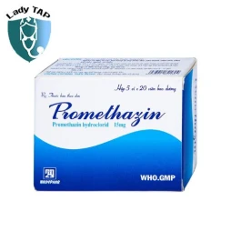 Promethazin Nadyphar - Phòng và điều trị các tình trạng dị ứng và say tàu xe