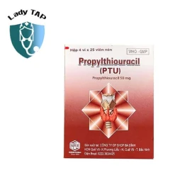 Propylthiouracil (P.T.U) 50mg Babiophar - Thuốc điều trị cường giáp