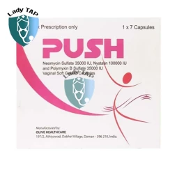 Viên đặt âm đạo Push Olive Healthcare - Trị viêm phụ khoa