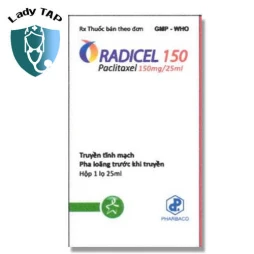 Radicel 150 - Thuốc tiêm điều trị ung thư buồng trứng của Pharbaco