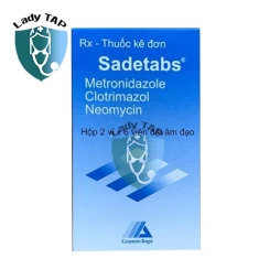 Sadetabs - Thuốc điều trị viêm phụ khoa, nhiễm amip