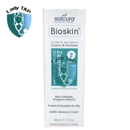 Bioskin Zeoderm 50ml Salcura - Kem trị vảy nến, khô da hiệu quả 