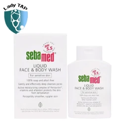 Sebamed Liquid Face & Body Wash pH5.5 200ml - Sữa rửa mặt dịu nhẹ cho da