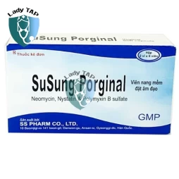 Susung Porginal - Thuốc đặt điều trị viêm phụ khoa