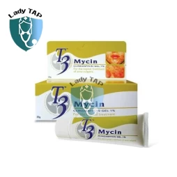 T3 Mycin 25g Hoe - Gel điều trị mụn trứng cá có mủ của Malaysia