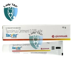 Tacroz Forte 0.03% 10g Glenmark - Điều trị viêm da dị ứng vừa và nặng