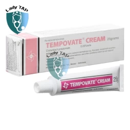 Tempovate Cream 25g Tempo Scan Pacific - Thuốc bôi trị vảy nến, chàm ngoài da