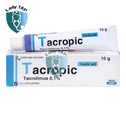 Tacropic 0.1% 10g Davipharm - Thuốc điều trị viêm da dị ứng
