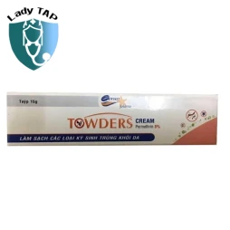 Towders Cream 15g Quang Xanh - Kem bôi điều trị các loại kí sinh trùng trên da