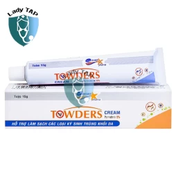 Towders Cream 15g Quang Xanh - Kem bôi điều trị các loại kí sinh trùng trên da