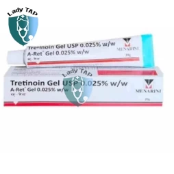 Tretinoin Gel USP 0.025% Menarini - Điều trị mụn trứng cá