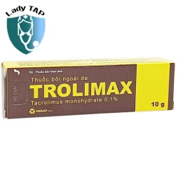 Trolimax 0.1% 10g Merap - Thuốc điều trị chàm, viêm da hiệu quả