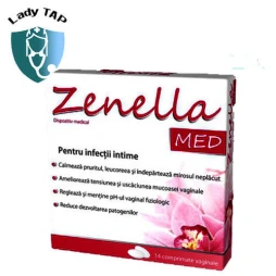 Zenella MED - Viên đặt điều trị và phòng ngừa viêm nhiễm âm đạo
