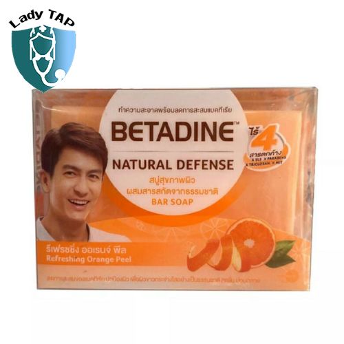 Xà phòng kháng khuẩn Betadine 110g (Refreshing Orange Peel) Paos Industries - Xà phòng chiết xuất vỏ cam thơm mát